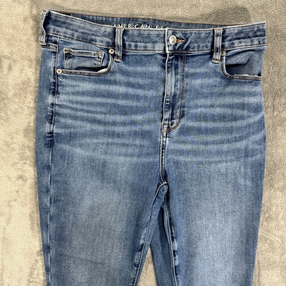 American Eagle Jeans Women's Size 14/27 XS Stretch Curvy High Rise Skinny Kick - Picture 2 of 12